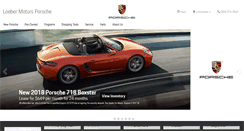 Desktop Screenshot of loeberporsche.com